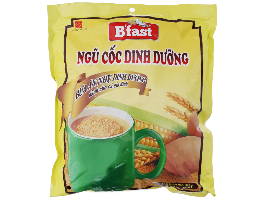 Ngũ cốc dinh dưỡng Vinacafé B' Fast (  bịch 20 gói x 25g ) thùng 14 bịch